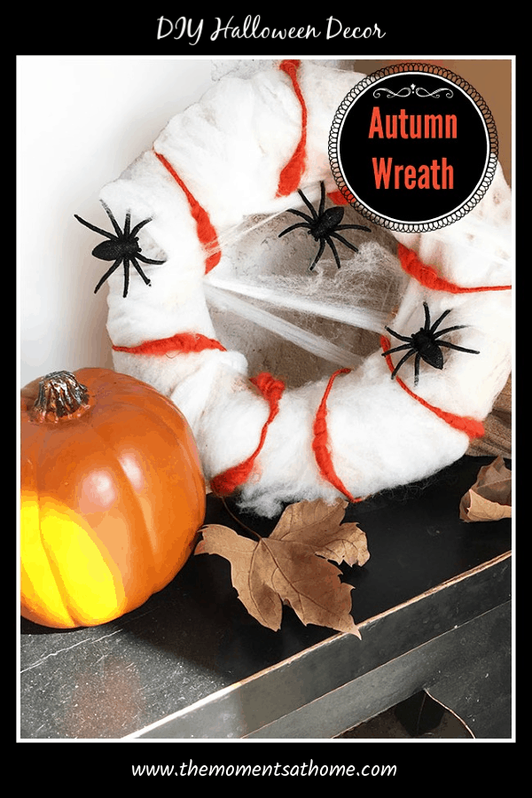 DIY Halloween Wreath. DIY Spider Wreath #halloweenwreaths