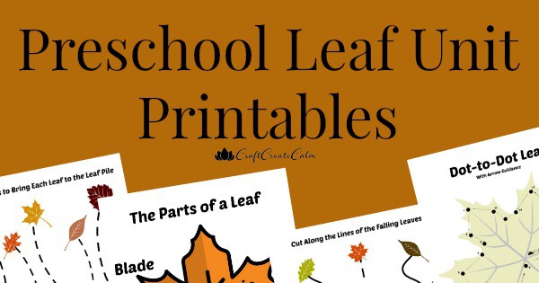 Fall Leaf Lesson with Fall Printables for Preschool!