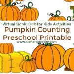 Counting Pumpkins Printable for Preschoolers