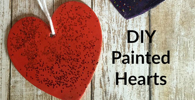 Easy DIY Painted Heart Craft