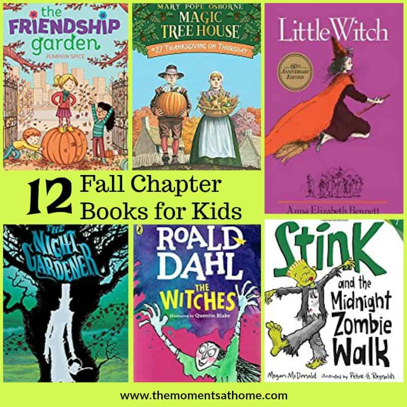 Fall chapter books for kids. Halloween and autumn themed books for kids.