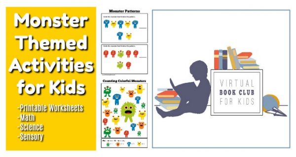 Monster Colors Printable Worksheets for Preschoolers