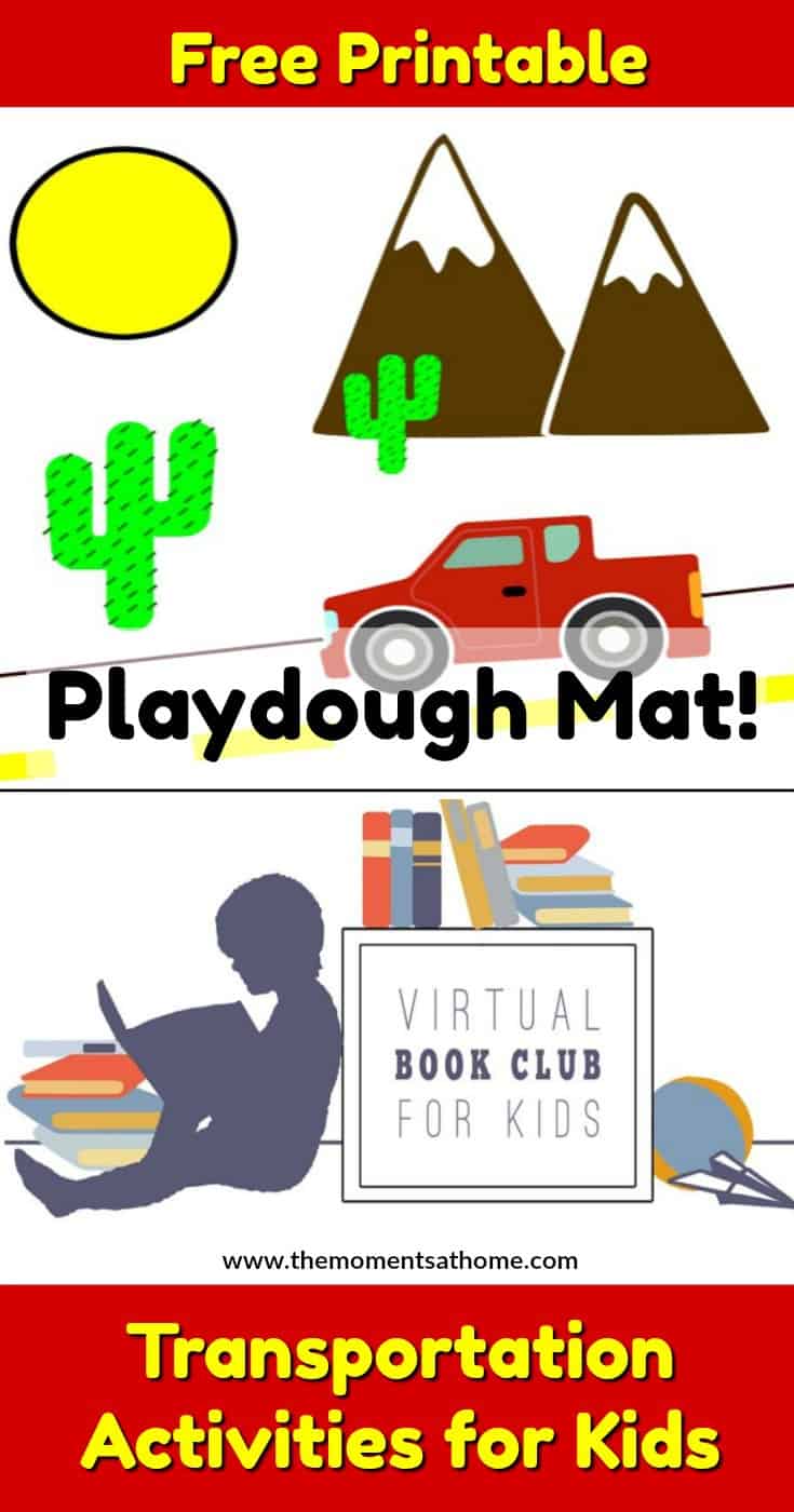 This week's book club for kids theme is transportation. Transportation printables for kids, playdough mats for preschoolers, and educational activities.