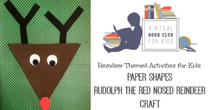 Paper Craft Red Nosed Raindeer Christmas Construction Paper