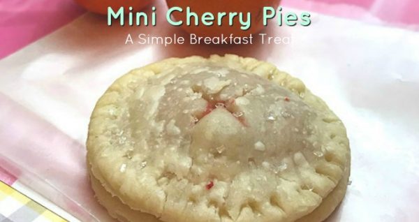 Pretty Mini Cherry Pies for Valentine’s Day