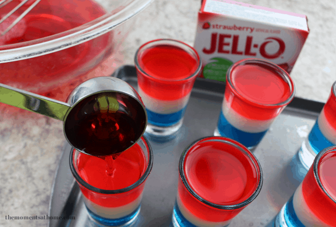 patriotic jello shots, patriotic drinks