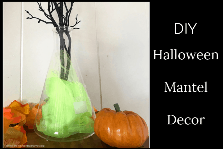Halloween Mantel Decorations Beaker Vase Craft