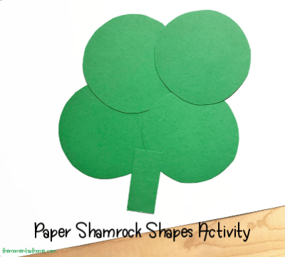 Paper Shamrock Shapes Activity