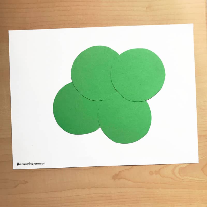 Shamrock craft for kids.