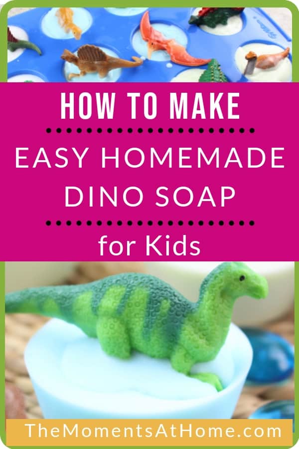 How to make easy dinosaur homemade soap recipe for kids