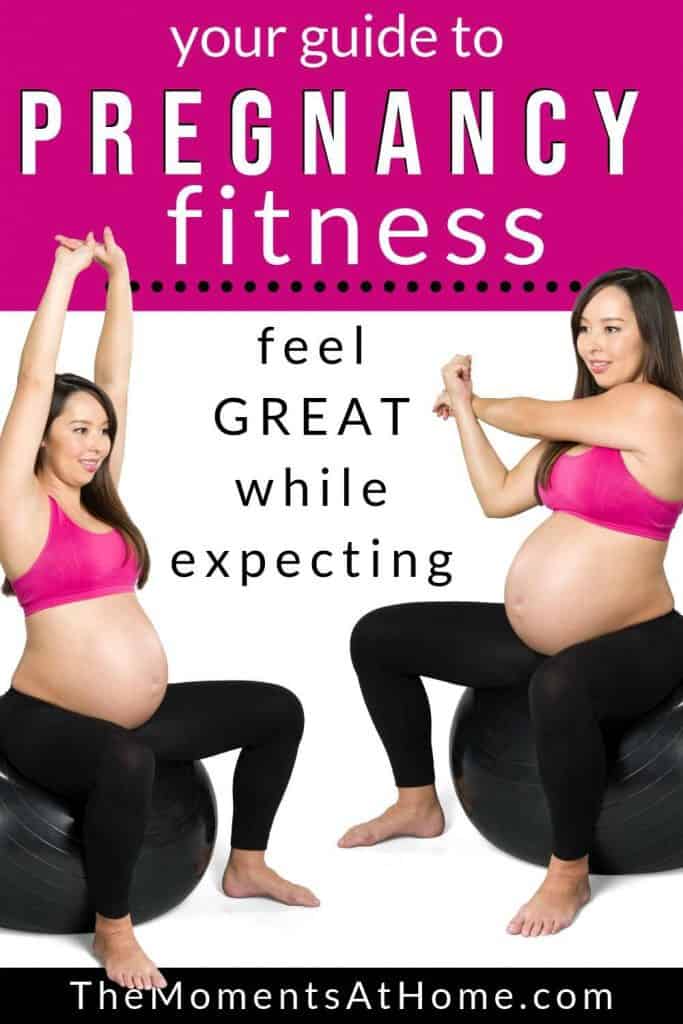 women exercising while pregnant for pregnancy fitness by The Moments At Home