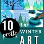 pretty examples of kids winter art project ideas