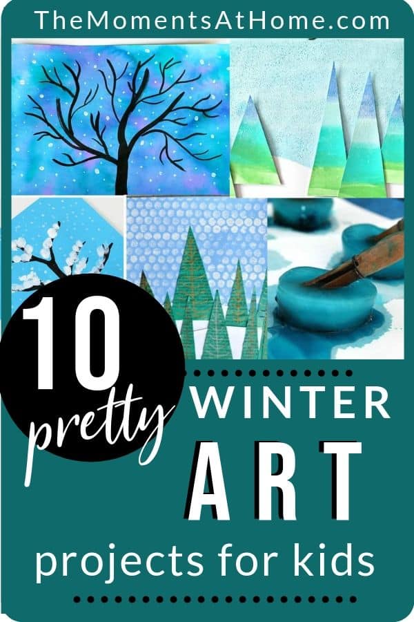 Oil Pastel Winter Tree Art Project for Kids - Buggy and Buddy