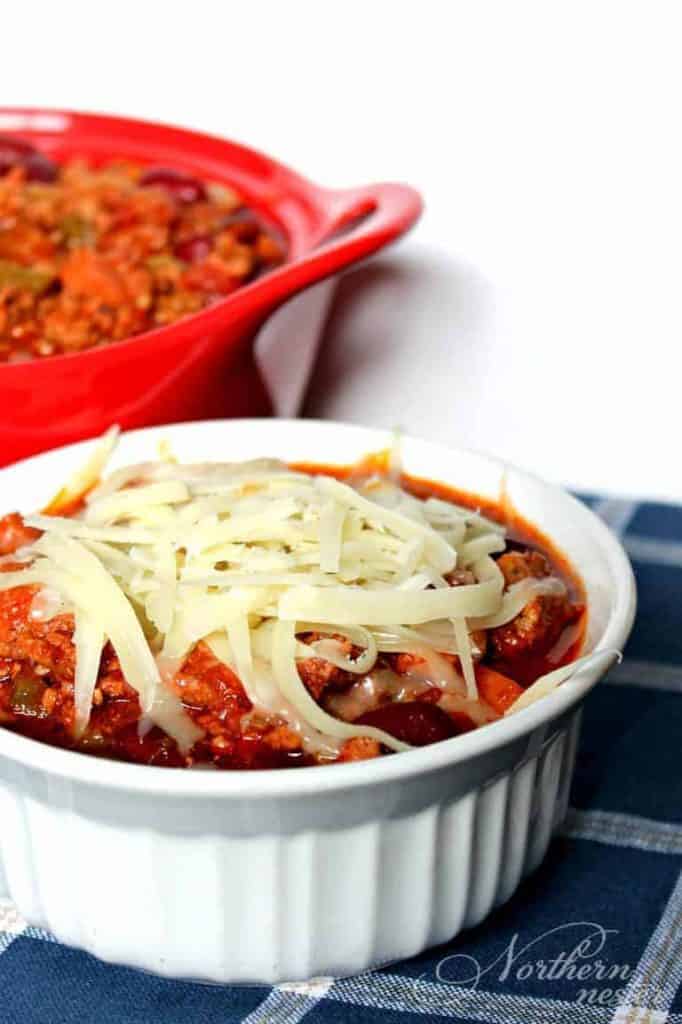 pizza chili low carb beef dinner