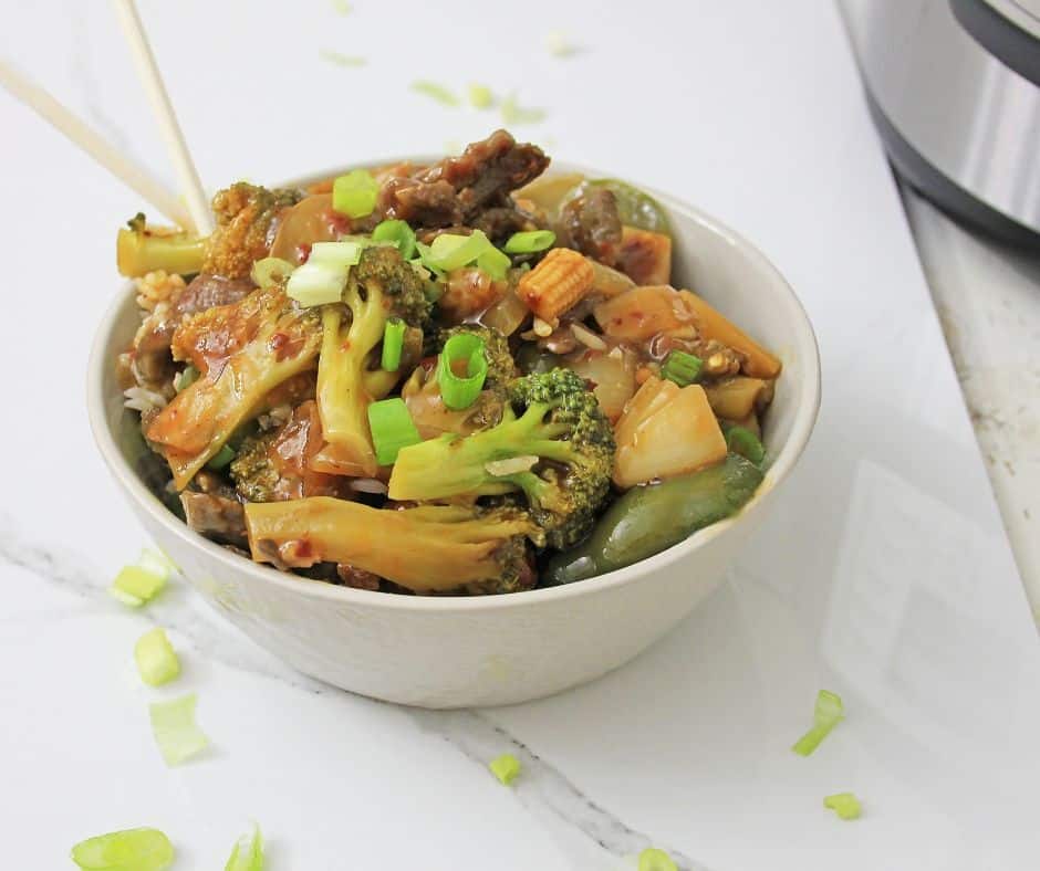 Hunan Beef With Garlic Sauce Instant Pot, Low Carb, THM S, Keto