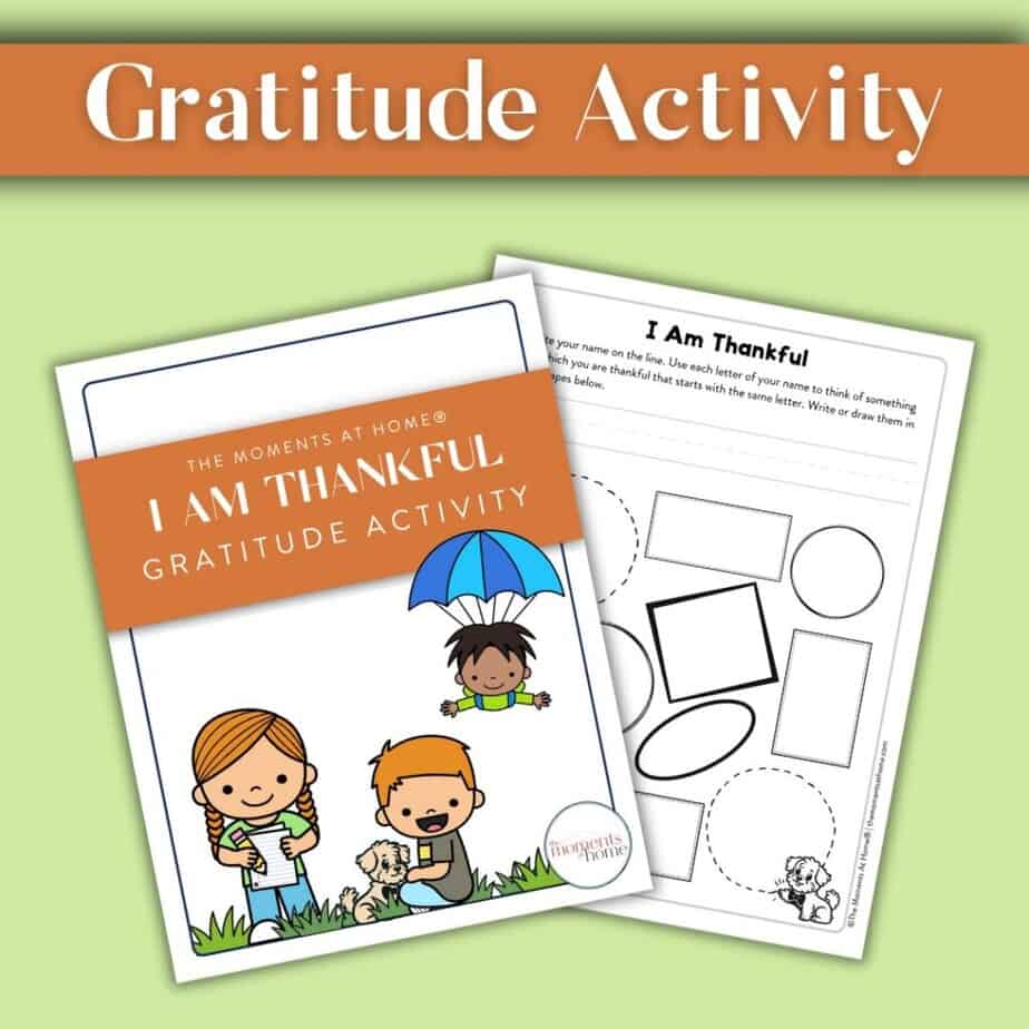 A peek at the kids gratitude activity printable