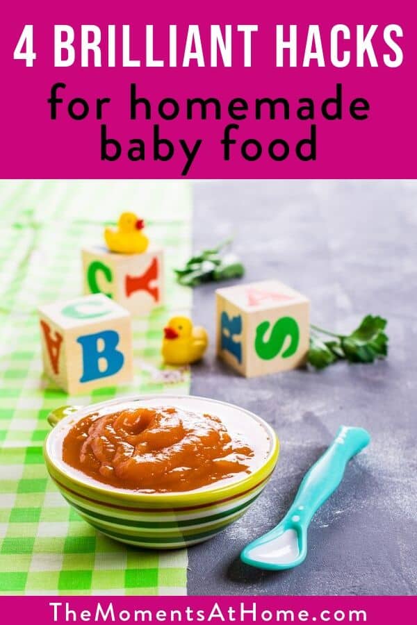 Homemade baby food for 4 best sale month old