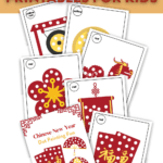 Chinese New Year printable preview for dot art pages