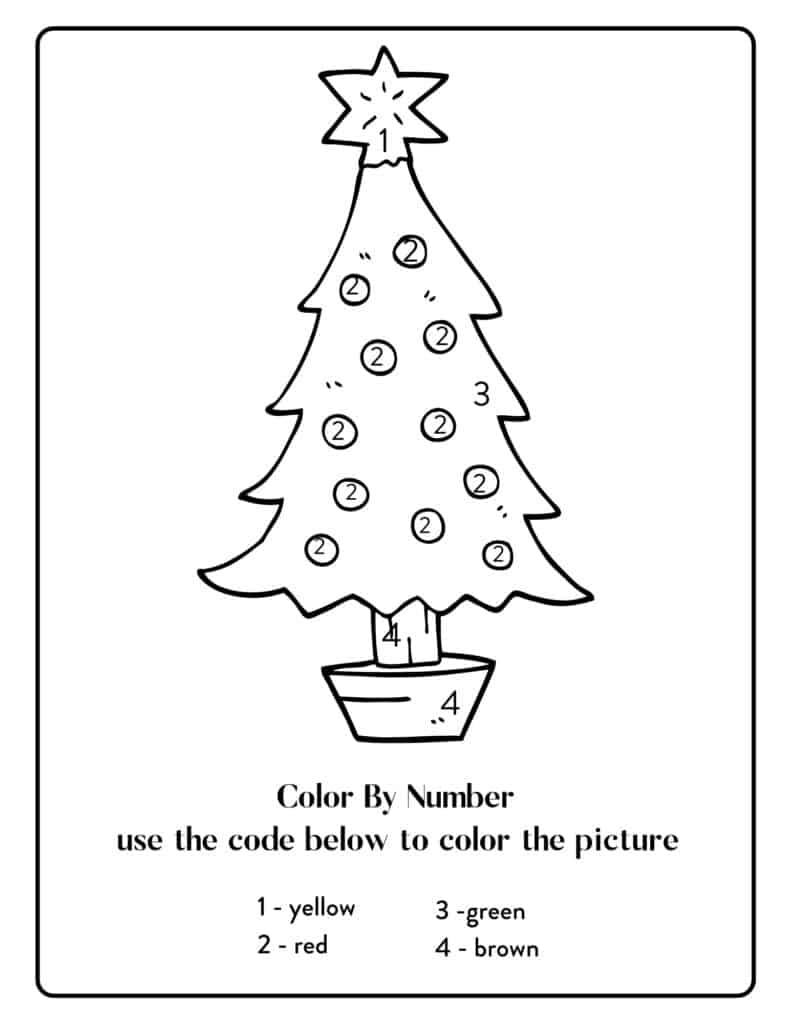 Free Christmas I-Spy & Color-By-Number Printables Pack