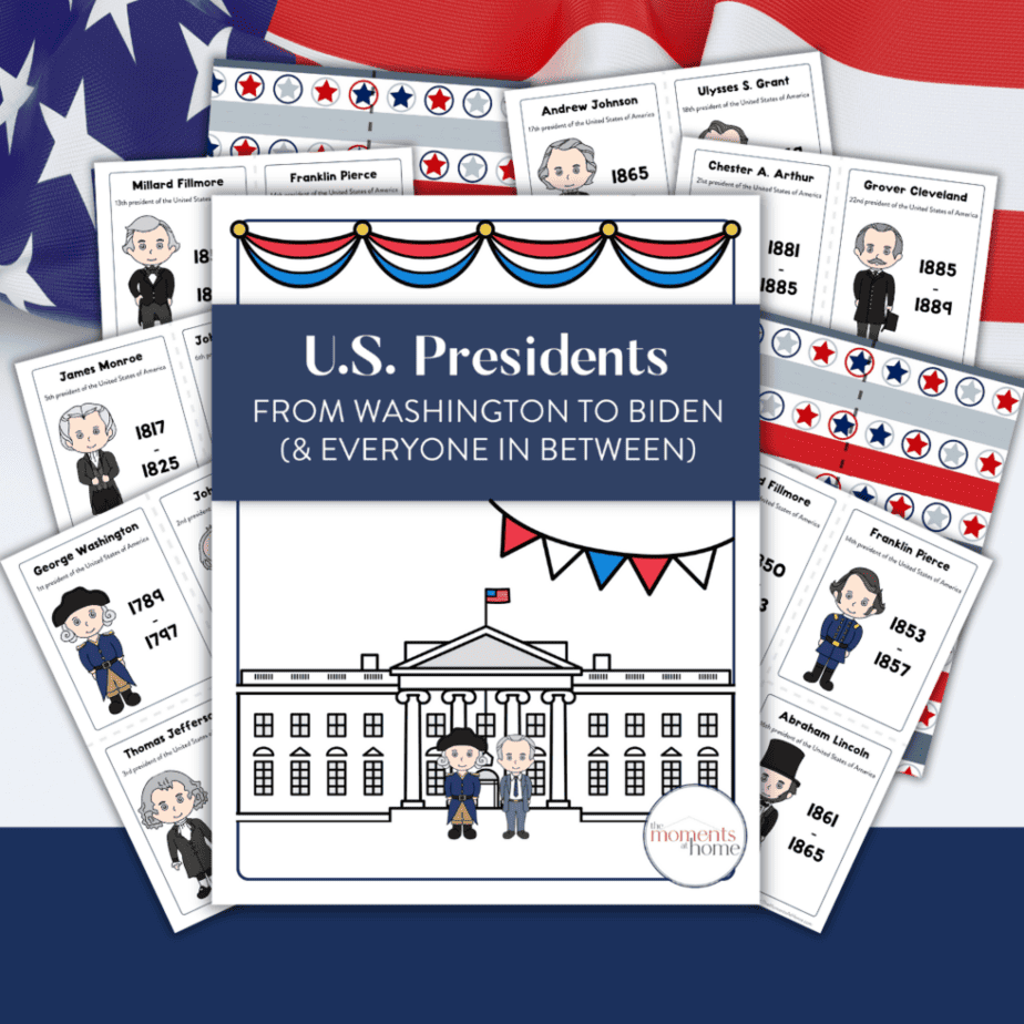 preview of U.S. Presidents chapter in All About America unit study